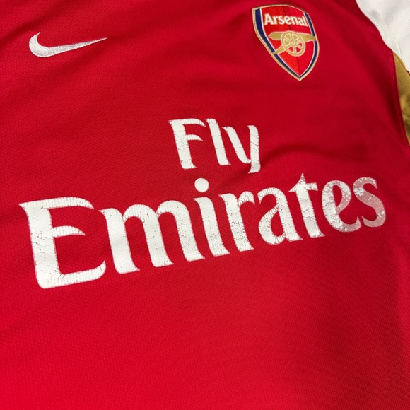 Nike Arsenal Home Shirt Size Medium Fly Emirates Home Soccer Jersey - Picture 2 of 11